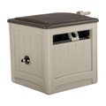 Grilltown 225 ft. Smart Tube Wheeled Hideaway Hose Cabinet, Beige GR2514061